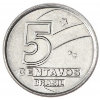 Бразилия 5 сентаво 1989