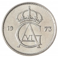 Монета Швеция 10 эре 1973