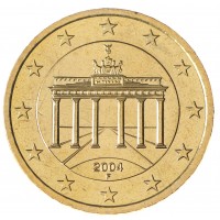 Монета Германия 50 евроцентов 2004 F