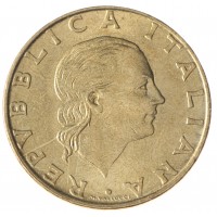 Монета Италия 200 лир 1993 70 лет военной авиации