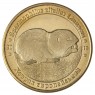 Украина монетовидный жетон 1 злотник 2018 Красная книга Украины - Хомяк Европейский