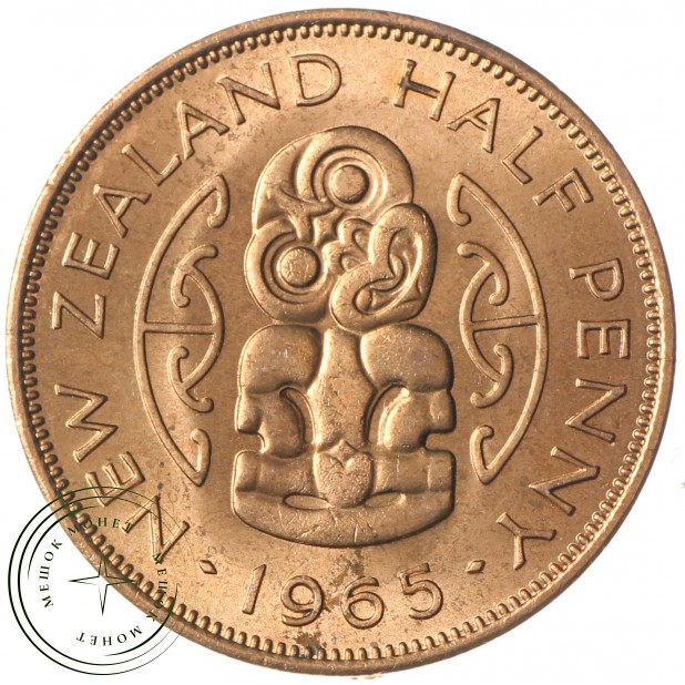 Новая Зеландия 1/2 пенни 1965