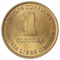 Монета Никарагуа 1 кордоба 1987