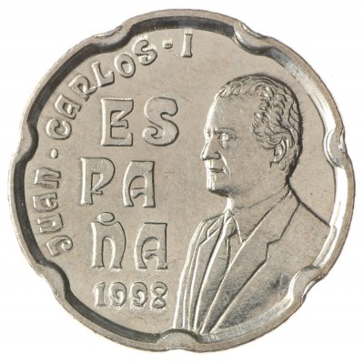 Монета Испания 50 песет 1998