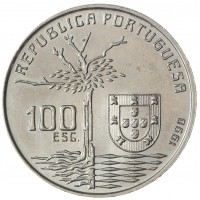 Португалия 100 эскудо 1990 100 лет со дня смерти Камилу Каштелу Бранку
