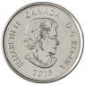 Канада 25 центов 2013 Шарль-Мишель де Салаберри Цветная (Война 1812 года)