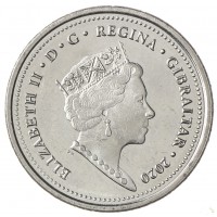 Гибралтар 10 пенсов 2020