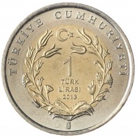 Турция 1 лира 2013 Тюлень-Монах