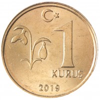 Турция 1 куруш 2019