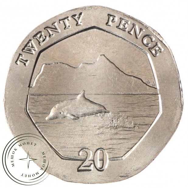 Гибралтар 20 пенсов 2020