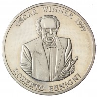 Сомали 5 долларов 1999 Роберто Бениньи - лауреат премии "Оскар" 1999