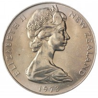 Монета Новая Зеландия 1 доллар 1973