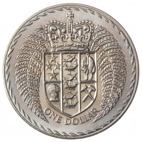 Монета Новая Зеландия 1 доллар 1973