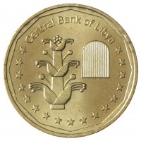 Монета Ливия 1 динар 2017