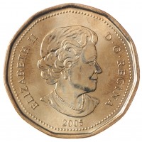 Канада 1 доллар 2005 25 лет Марафону Надежды