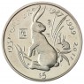 Либерия 5 долларов 2000 Миллениум - Год кролика