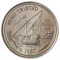 Португалия 100 эскудо 1987 Нуну Триштан