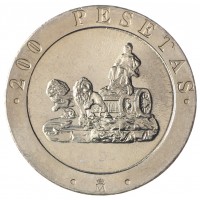 Монета Испания 200 песет 1990