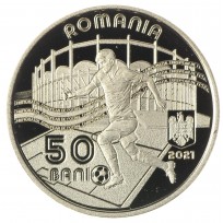Монета Румыния 50 бань 2021 УЕФА Чемпионат Европы по футболу 2020
