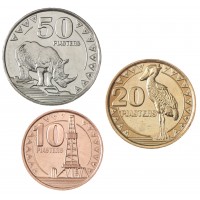 Монета Южный Судан набор 10, 20, 50 пиастров 2015