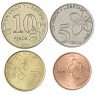 Аргентина набор монет 1, 2, 5, 10 песо 2018-2020
