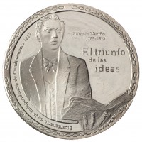 Монета Колумбия 5000 песо 2017 200 лет - Свободной Кундинамарке, Антонио Нариньо