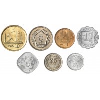 Пакистан набор 7 монет 1976-2016