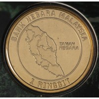 Малайзия 1 ринггит 2014 75 лет Национальному парку Таман-Негара