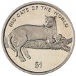 Сьерра-Леоне 1 доллар 2001 Большие кошки мира - Чёрная пантера