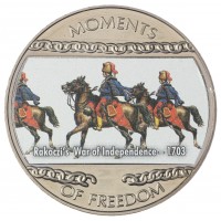 Монета Либерия 10 долларов 2004 Война за независимость Ракоци