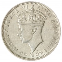 Монета Малайя 20 центов 1939