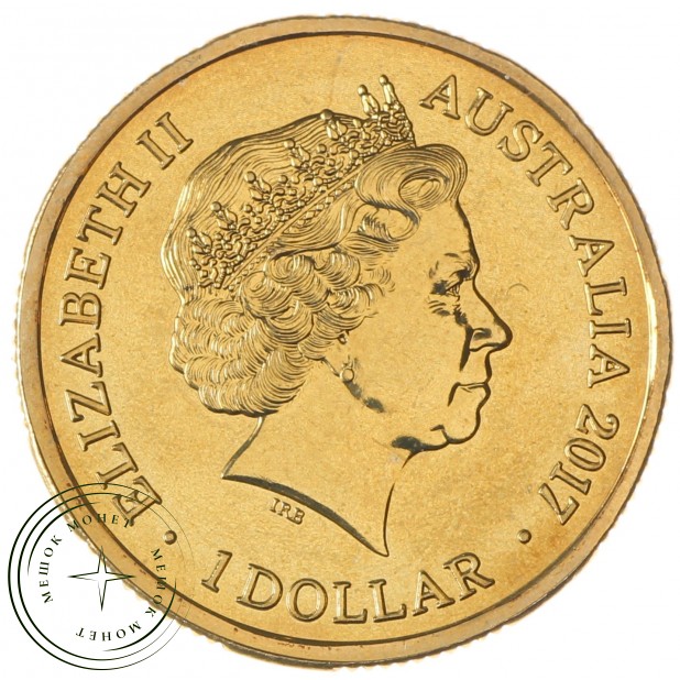 Австралия 1 доллар 2017 100 лет Транс-Австралийской железной дороге