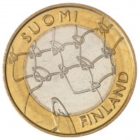 Монета Финляндия 5 евро 2011 Исторические регионы Финляндии - Аланды