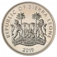 Монета Сьерра-Леоне 1 доллар 2019 Лев
