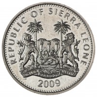 Монета Сьерра-Леоне 1 доллар 2009 XXI зимние Олимпийские Игры в Ванкувере 2010 - Спортсмены