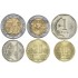 Перу набор монет 1, 2, 5 соль и 10, 20, 50 сантим 2022 (6 монет)