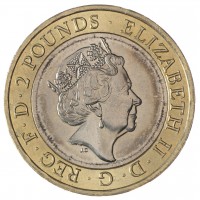 Монета Великобритания 2 фунта 2016 400 лет со дня смерти Уильяма Шекспира, История