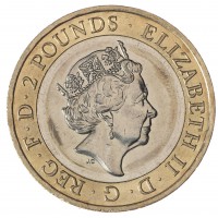 Монета Великобритания 2 фунта 2016 400 лет со дня смерти Уильяма Шекспира, Комедия