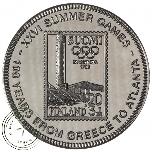 Уганда 1000 шиллингов 1997 100 лет Олимпийским играм - Хельсинки 1952