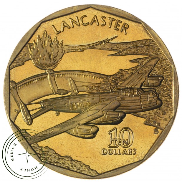 Маршалловы Острова 10 долларов 1991 Avro Lancaster