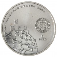 Монета Португалия 8 евро 2003 Ценности футбола - Праздник