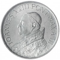 Монета Ватикан 10 лир 1961