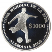 Уругвай 1000 песо 2003 Чемпионат мира по футболу 2006