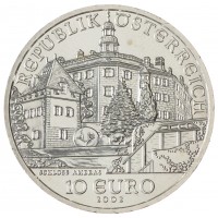 Монета Австрия 10 евро 2002 Замок Амбрас