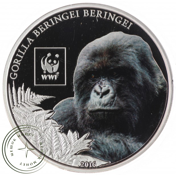 Танзания 100 шиллингов 2016 Всемирный фонд дикой природы - Горная горилла