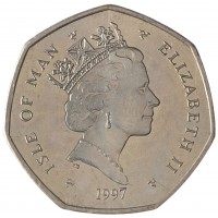 Остров Мэн 50 пенсов 1997 Рождество