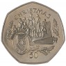 Остров Мэн 50 пенсов 1997 Рождество