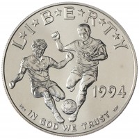 Монета США 1 доллар 1994 Чемпионат мира по футболу 1994