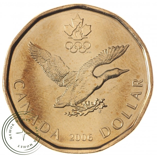 Канада 1 доллар 2006 XX зимние Олимпийские Игры в Турине