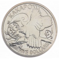 Новая Зеландия 5 долларов 2009 Какапо